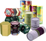 Le papier recyclable coloré de cylindre met en boîte l'emballage pour des cosmétiques et des matchs de nourriture